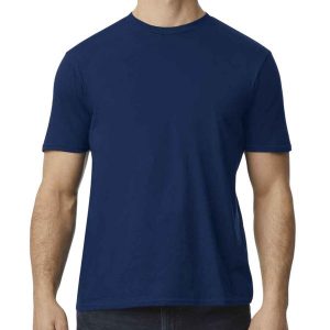 Koszulka Softstyle EZ Unisex Dla Dorosłych. Niebieskie bluzki GILDAN, l, bez wzorów, sportowe, bez kołnierzyka, bez ramiączek. Za 37,99 zł.