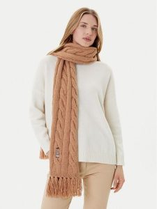 Polo Ralph Lauren Szalik 455981434003 Brązowy. Brązowe rękawiczki Polo Ralph Lauren, bez wzorów, z materiału. Za 569,99 zł.