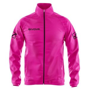 Givova Basico 3xs Sportjack - lekki i oddychający. Czerwone kurtki Givova, xs, bez wzorów, bez kaptura. Za 98,99 zł.