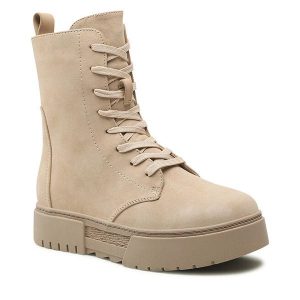 Trzewiki Jenny Fairy. Brązowe botki Jenny Fairy, bez wzorów, bez obcasa, na płaskiej podeszwie, bez zapięcia. Za 107,99 zł.