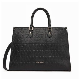 Torebka Nine West. Czarne torebki klasyczne Nine West, bez wzorów, bez dodatków. Za 299,99 zł.