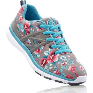 Sneakersy Brütting bonprix szary z nadrukiem. Buty sportowe marki bonprix. Za 79,99 zł.
