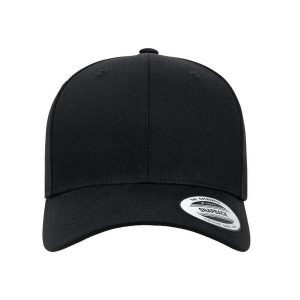 Klasyczna Bawełniana Czapka Snapback W Stylu Retro. Szare czapki FLEXFIT, bez wzorów, z bawełny, klasyczne. Za 80,99 zł.