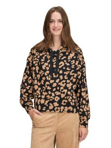 BETTY & CO Bluza w kolorze czarno-jasnobrązowym rozmiar: M. Brązowe bluzy Betty & Co, m, bez wzorów, z kapturem. Za 124,95 zł.