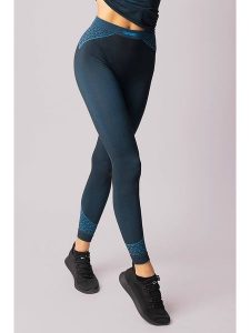Spaio Legginsy sportowe "Breeze" w kolorze granatowo-niebieskim rozmiar: L. Niebieskie legginsy Spaio, bez wzorów. Za 117,99 zł.