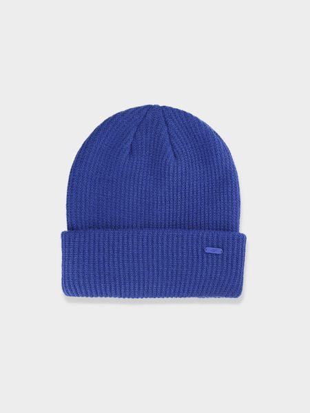 4F Czapka zimowa damska - niebieska S. Niebieskie czapki 4f, bez wzorów. W wyprzedaży za 4,99 zł.