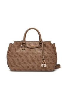 Guess Torebka Katya HWSG96 52060 Beżowy. Brązowe torebki klasyczne Guess, z aplikacjami, ze skóry, bez dodatków. Za 479,99 zł.