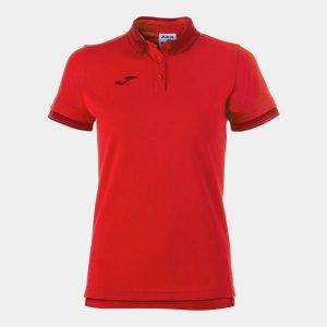 Koszulka polo do tenisa damska Joma Bali II. Czerwone bluzki JOMA, s, bez wzorów, sportowe, bez kołnierzyka, bez ramiączek. Za 163,55 zł.