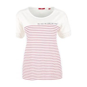 S.Oliver T-Shirt Damski 42 Kremowy. T-shirty marki s.Oliver. W wyprzedaży za 65,00 zł.