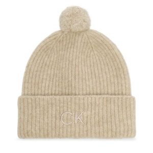 Czapka Calvin Klein. Brązowe czapki Calvin Klein, bez wzorów. Za 149,99 zł.