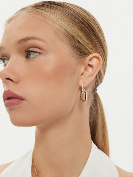 Guess Kolczyk JUBE0458 2JW Złoty. Żółte kolczyki Guess, metalowe. Za 249,99 zł.