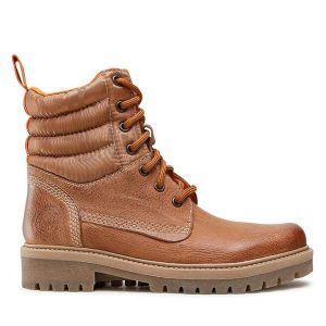Trapery Lasocki. Brązowe buty zimowe Lasocki, bez obcasa, bez zapięcia. Za 161,99 zł.