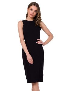 Stylove Sukienka w kolorze czarnym rozmiar: M. Czarne sukienki Stylove, m, bez wzorów, bez kołnierzyka, bez ramiączek, midi. Za 215,71 zł.