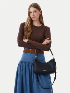 MICHAEL Michael Kors Torebka 32S6GJ6W8L Czarny. Czarne torebki klasyczne MICHAEL Michael Kors, bez wzorów, ze skóry, bez dodatków. Za 666,99 zł.