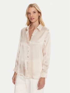 Marella Koszula Bunny 2523116015 Écru Regular Fit. Białe koszule Marella, bez wzorów, z acetatu, bez kołnierzyka, bez ramiączek. Za 461,99 zł.