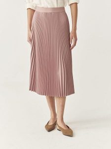 TATUUM Spódnica w kolorze szaroróżowym rozmiar: M. Różowe spódnice Tatuum, m, bez wzorów, midi. Za 178,79 zł.