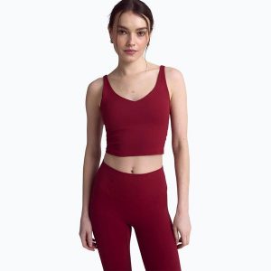 Top do jogi damski JOYINME Grace. Czerwone topy Joy in me, l, bez wzorów, z elastanu, bez kołnierzyka, bez ramiączek. Za 199,99 zł.