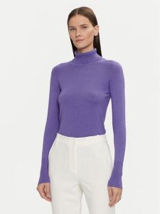 Tatuum Golf Nekoki T2419.092B Fioletowy Regular Fit. Fioletowe golfy Tatuum, bez wzorów, z wiskozy. Za 99,99 zł.