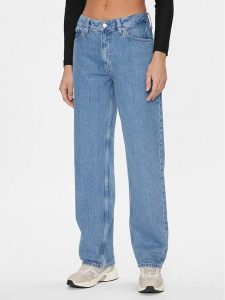 Calvin Klein Jeans Jeansy 90's J20J222440 Niebieski Relaxed Fit. Niebieskie jeansy Calvin Klein Jeans, bez wzorów, z bawełny. Za 299,99 zł.