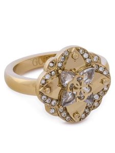 Guess Pierścionek JUBR05 506JW Złoty. Żółte pierścionki Guess, metalowe. Za 209,99 zł.