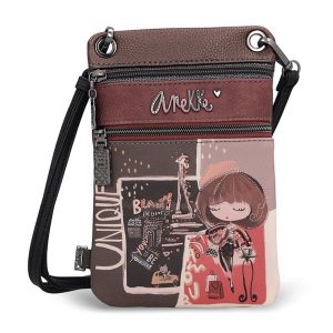 Brązowa Damska Torebka Na Telefon Anekke Mademoiselle. Brązowe shopper bag Anekke, bez wzorów, na ramię, bez dodatków. Za 169,00 zł.