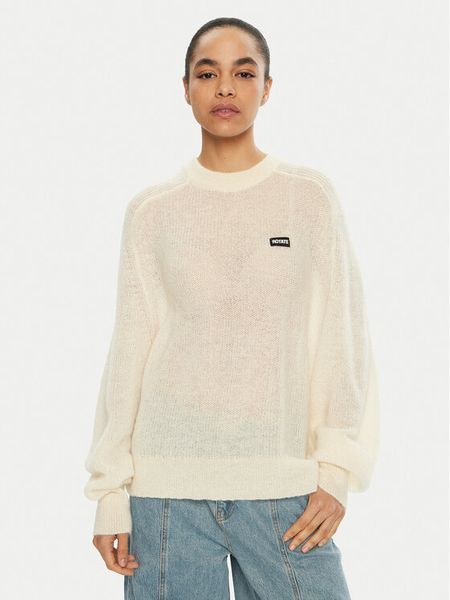 ROTATE Sweter 113769 Écru Regular Fit. Swetry klasyczne Rotate, z syntetyku, bez kołnierzyka. Za 519,99 zł.
