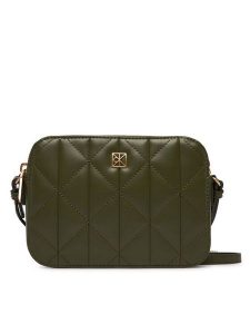 Calvin Klein Torebka Quilted Double Zip Camera Bag LV04F3328G Beżowy. Brązowe listonoszki Calvin Klein, bez wzorów, ze skóry, bez dodatków. Za 449,99 zł.