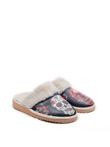 Goby Kapcie w kolorze czarnym ze wzorem rozmiar: 42. Czarne kapcie Goby, bez wzorów, z materiału. Za 130,99 zł.