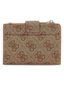 Guess Portfel w kolorze beżowym - 9 x 12 x 1 cm rozmiar: onesize. Brązowe portfele Guess, z aplikacjami, z materiału. Za 196,24 zł.