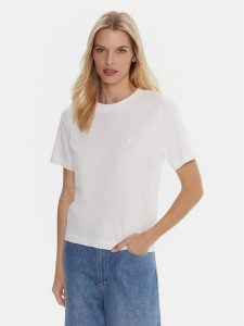 Quiksilver T-Shirt Essential EQWZT03196 Biały Regular Fit. Białe t-shirty Quiksilver, s, bez wzorów, z bawełny, bez kołnierzyka, bez ramiączek. Za 149,99 zł.