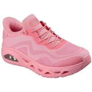 Buty sportowe damskie Skechers Uno Glide step Air Gliders. Czerwone buty trekkingowe Skechers, z tkaniny, bez zapięcia. Za 590,00 zł.