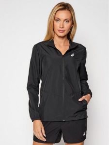 Asics Kurtka do biegania Core 2012C341 Czarny Regular Fit. Czarne kurtki sportowe ASICS, s, bez wzorów, z syntetyku, bez kaptura, do biegania. Za 219,99 zł.