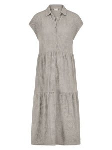 Sublevel Sukienka w kolorze beżowym rozmiar: L. Brązowe sukienki Sublevel, na co dzień, l, bez wzorów, bez kołnierzyka, bez ramiączek, maxi, proste. Za 69,99 zł.