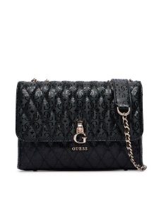 Guess Torebka Tamara HWGG23 23210 Czarny. Czarne torebki klasyczne Guess, z aplikacjami, ze skóry, bez dodatków. Za 584,99 zł.