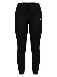 Odlo Legginsy "Essentials" w kolorze czarnym do biegania rozmiar: M. Czarne legginsy ODLO, m, bez wzorów, z materiału, do biegania. Za 180,06 zł.