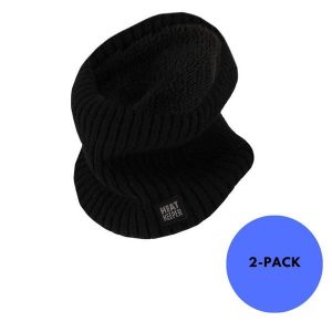 Komin Damski Onesize - 2 sztuki. Niebieskie szaliki HEAT KEEPER, bez wzorów, z dzianiny. Za 167,20 zł.