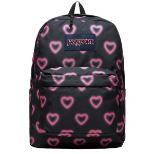 Plecak sportowo-turystyczny damski Superbreak Backpack pojemność 26 L. Czarne plecaki Jansport. Za 119,99 zł.