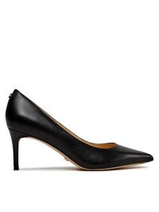 Guess Szpilki Bravo4 FLPBV4 LEA08 Czarny. Czarne szpilki Guess, z aplikacjami, ze skóry, bez obcasa. Za 429,99 zł.