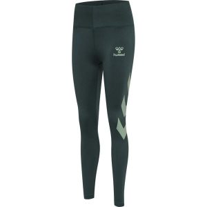 Legginsy damskie Hummel Paris. Zielone legginsy Hummel, bez wzorów. Za 196,50 zł.