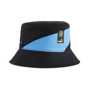 Kapelusz rybacki ftblCULTURE+ Manchester City PUMA Black Magic Blue. Czarne kapelusze Puma, bez wzorów, z bawełny, sportowe. W wyprzedaży za 104,00 zł.