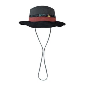 Kapelusz BUFF EXPLORE BOONEY HAT OKISA. Czarne kapelusze Buff, bez wzorów, z nylonu, sportowe. Za 157,40 zł.