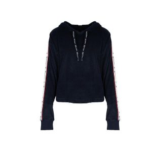 Bluza trekking damska. Niebieskie bluzy Champion, xl, bez wzorów, z bawełny, z kapturem. Za 198,00 zł.