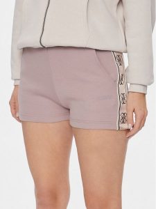 Guess Szorty sportowe Britney V3GD13 KB3P2 Beżowy Loose Fit. Brązowe spodenki sportowe Guess, xl, z aplikacjami, z syntetyku. Za 159,99 zł.