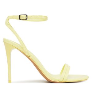 Sandały Call It Spring. Żółte sandały Call it Spring, bez wzorów, bez obcasa, na szpilce, bez zapięcia. Za 159,99 zł.