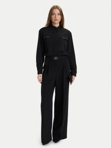 Liu Jo Kombinezon MF5262 T4241 Czarny Regular Fit. Czarne sukienki Liu Jo, bez wzorów, z syntetyku, bez kołnierzyka, bez ramiączek. Za 619,00 zł.