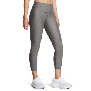 Damskie legginsy z wysokim stanem Under Armour HeatGear. Szare legginsy Under Armour, bez wzorów, z materiału, z podwyższonym stanem. Za 277,20 zł.