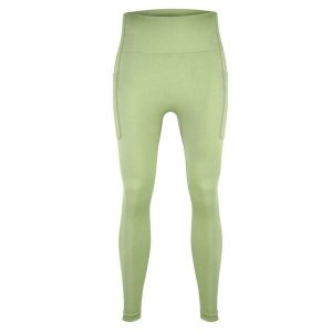 Legginsy fitness damskie Beshaped Lift Me Up z kieszeniami. Zielone legginsy BESHAPED, bez wzorów, z nylonu. Za 199,00 zł.