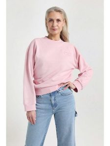Josephine & Co Bluza "Jannes" w kolorze jasnoróżowym rozmiar: XS. Różowe bluzy Josephine & Co, xs, bez wzorów, bez kaptura. Za 226,77 zł.