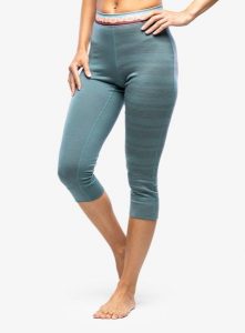 Legginsy termiczne damskie Ortovox 185 Rock N Wool Short Pants. Zielone legginsy ORTOVOX, bez wzorów, z bawełny, krótkie. Za 335,49 zł.