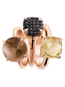 Les Petites Précieuses Pozłacane pierścionki (3 szt.) z kamieniami szlachetnymi rozmiar: 56. Czarne pierścionki Les Petites Précieuses, z cyrkonią, pozłacane. Za 630,99 zł.